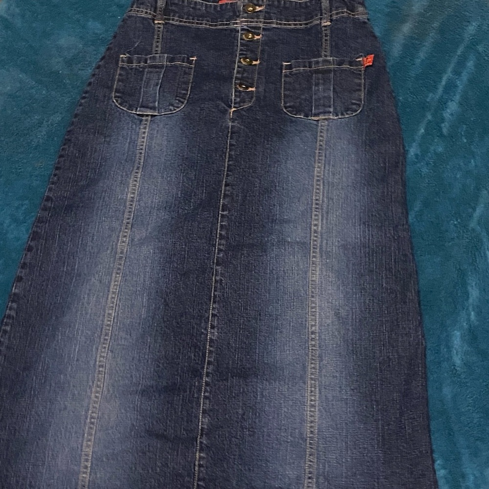 Denim Midi Skirt